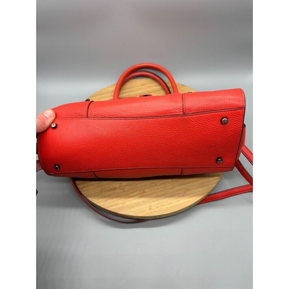 Coach Mercer Red Grain Leather Satchel 30 Purse Shoulder Hand Bag Style 37575 - Picture 11 of 16